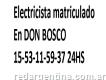 Electricistas en don bosco 24hs tel.155311-5937
